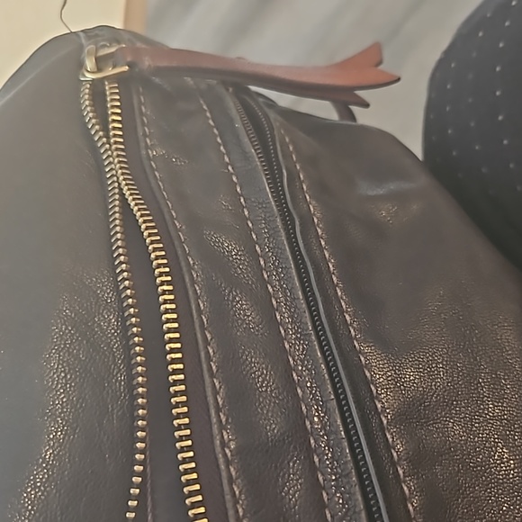 Fossil Corey Black and Brown Leather Crossbody Bag - Picture 9 of 12